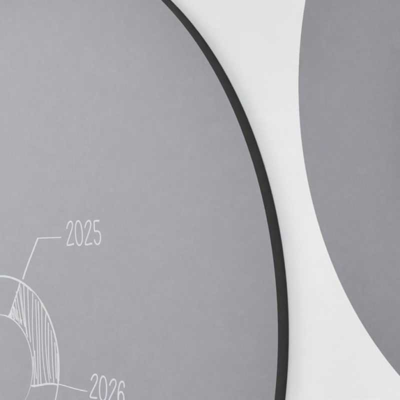 Chameleon round whiteboard