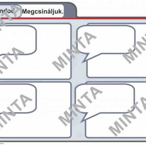 Írható mágnesfólia - párbeszéd