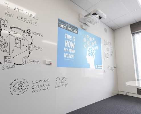 Mágnestábla_fal_leantoolbox_projektor