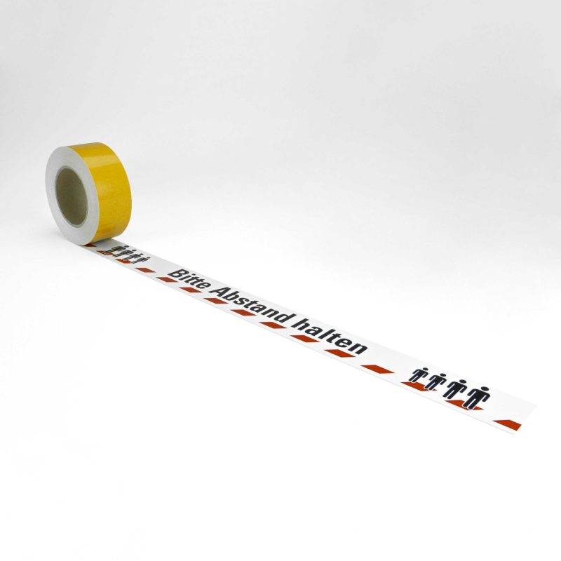 Tartsd a távolságot padlójelölő szalag_teljes felirat