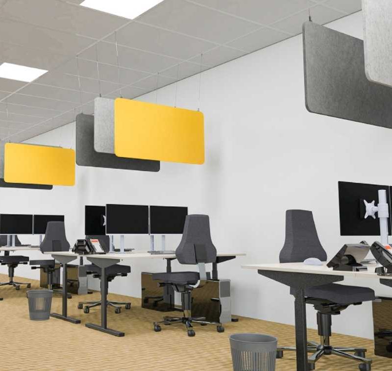 Akusztikus téglalap mennyezeti panel