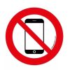 TELEFON HASZNÁLATA TILOS' padló szimbólum
