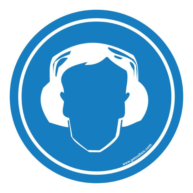 "FÜLVÉDŐ HASZNÁLATA" PADLÓ SZIMBÓLUM