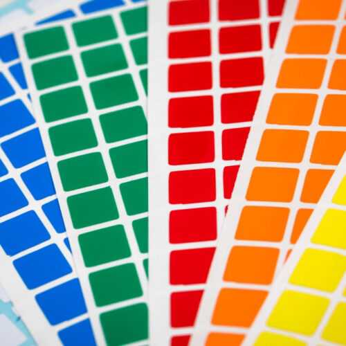 GEToolbox® Asztali tárhely jelölés NÉGYZET-forma