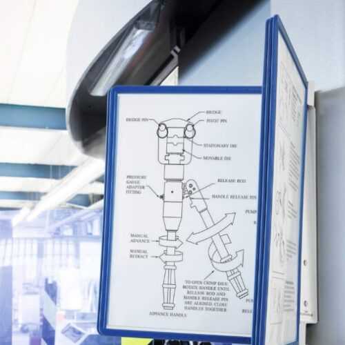Bemutatótábla tartó VARIO® MAGNETIC WALL 5-2