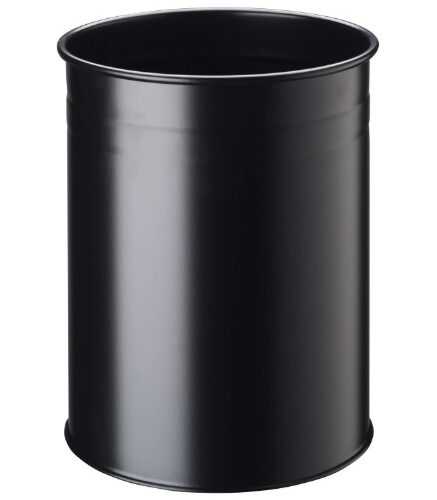 Papírkosár fém 15 l kerek dekoratív gyűrűvel