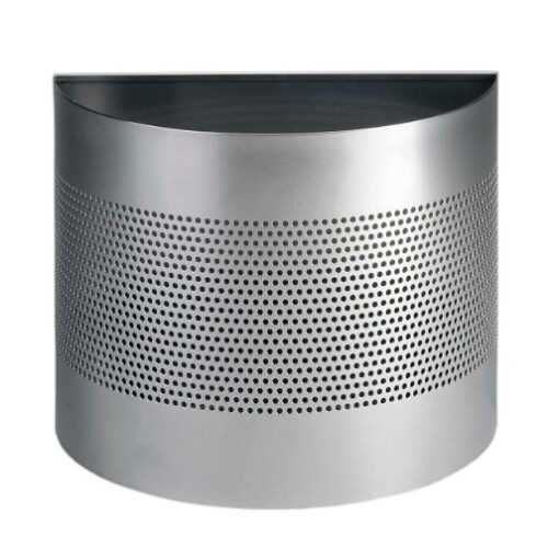 Papírkosár fém 20 l félkör perforált 165 mm