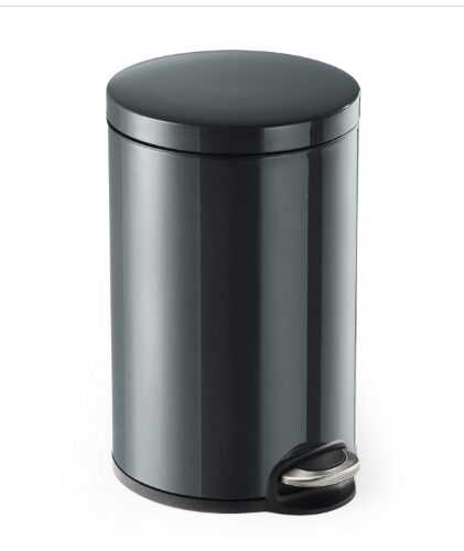 Pedálos szemetes fém 12 l kerek