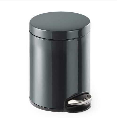 Pedálos szemetes fém 5 l kerek