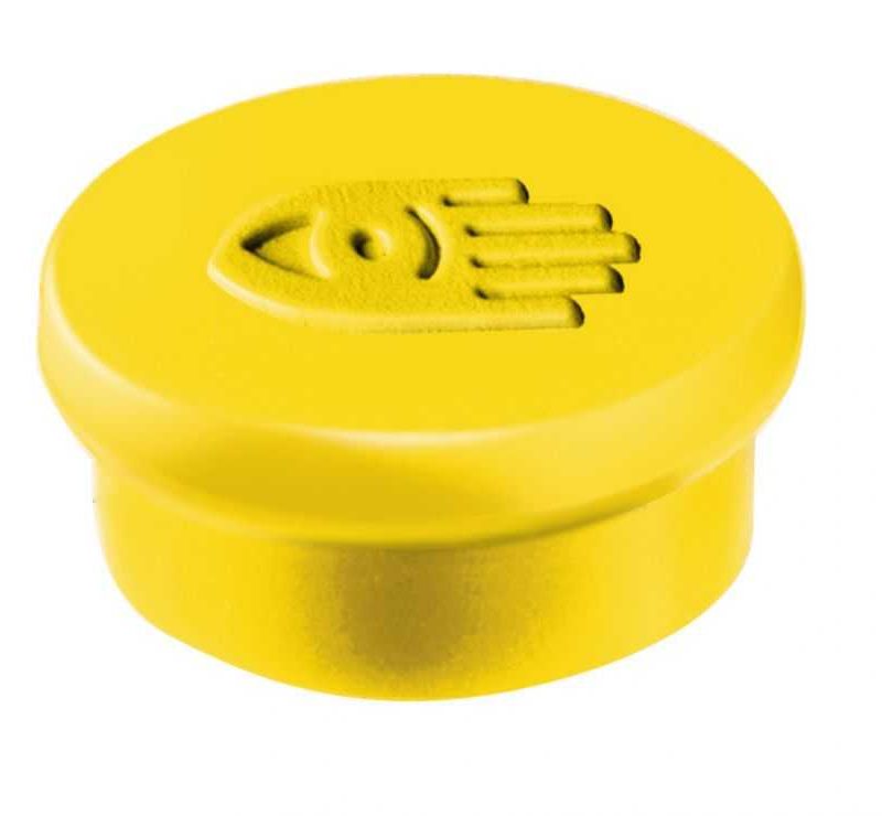 Táblamágnes, 10 mm, sárga