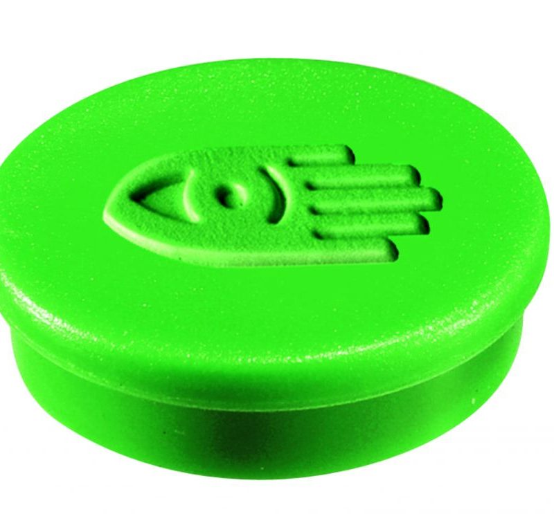 Táblamágnes, 30 mm, zöld