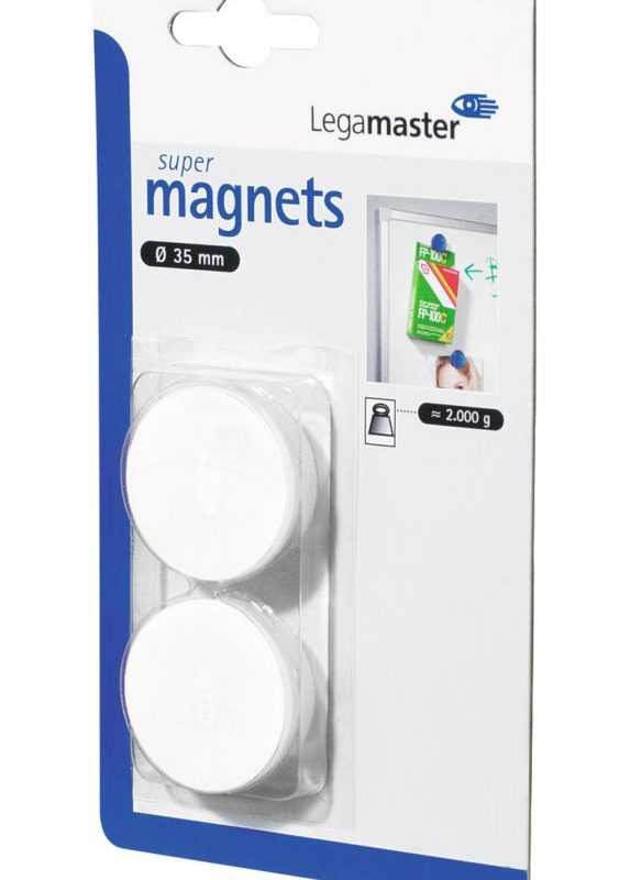 Táblamágnes, fehér