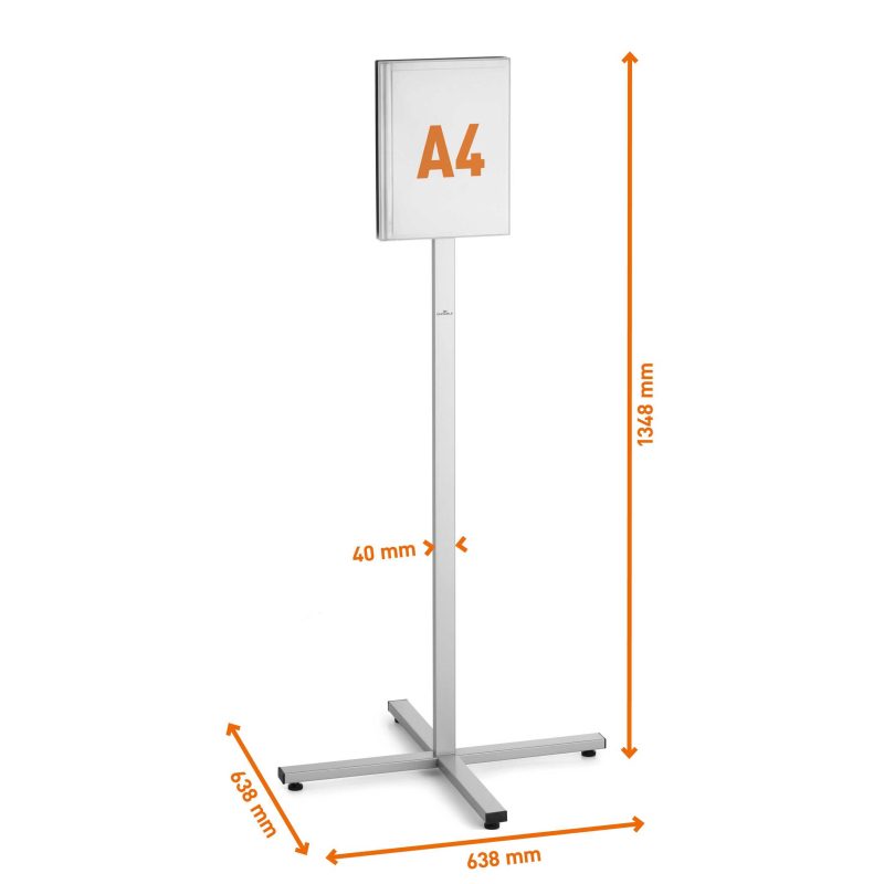 Padlóállvány INFO STAND kültéri A4-6