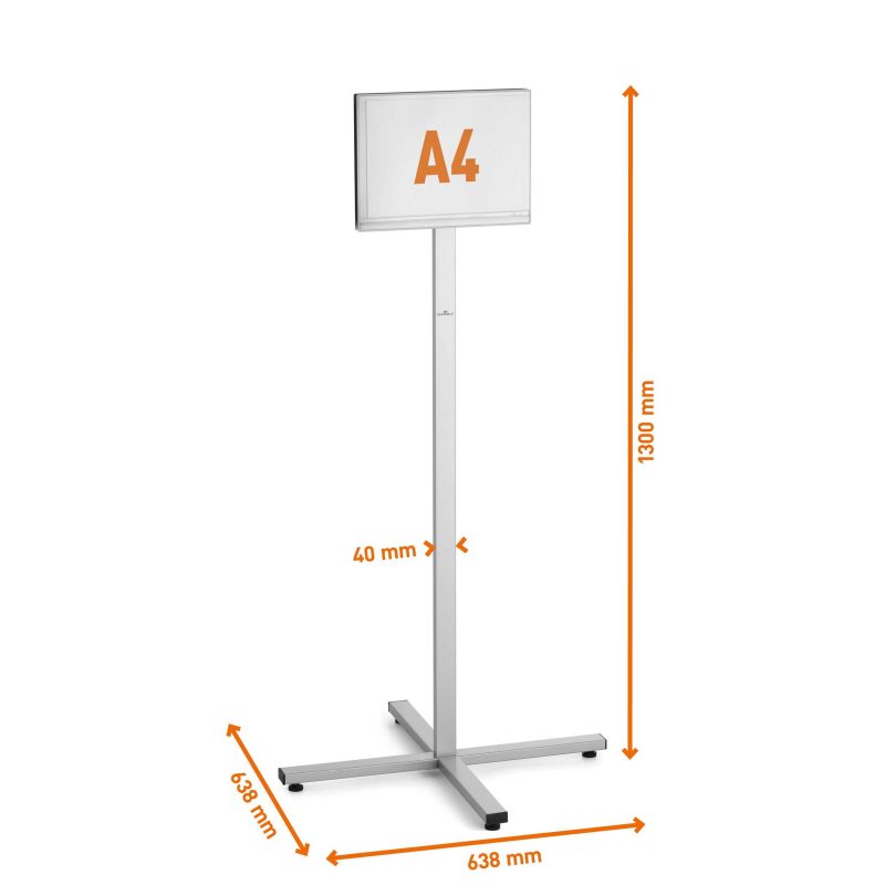Padlóállvány INFO STAND kültéri A4-7