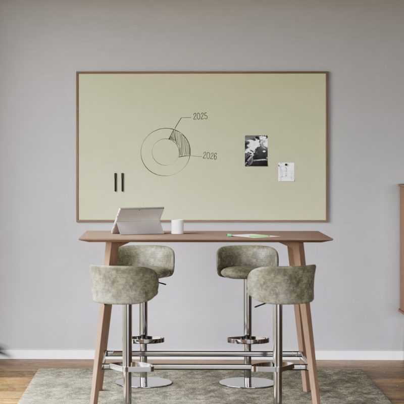 Chameleon sharp oak whiteboard