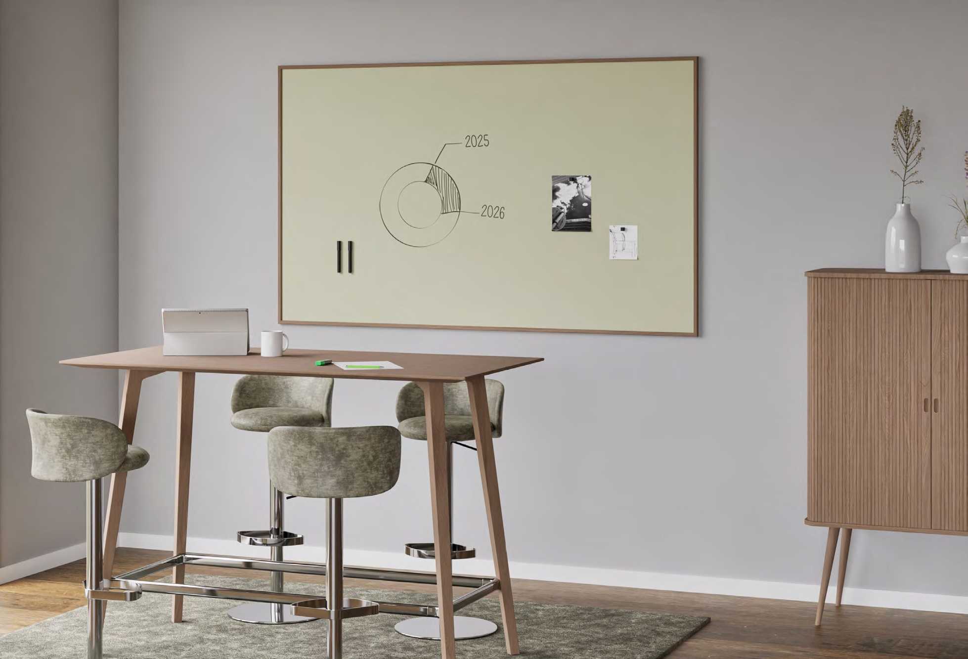 Chameleon sharp oak whiteboard Chameleon sharp oak whiteboard