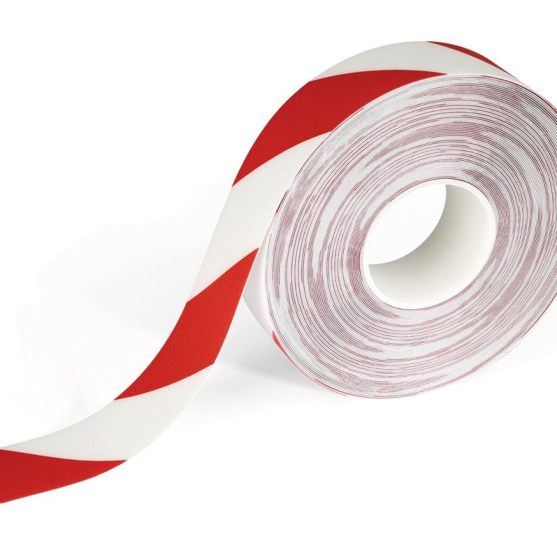 Padlójelölő szalag DURALINE® 50-05_piros-feher