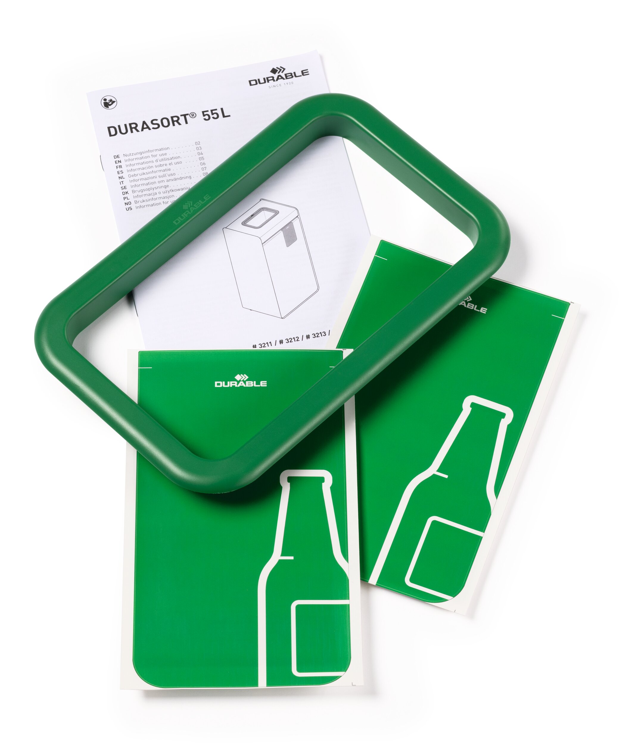 Szelektív hulladékgyűjtő DURASORT® 55L -üveghez-2 Szelektív hulladékgyűjtő DURASORT® 55L -üveghez